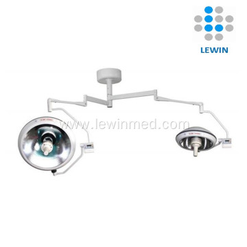 Double dome halogen operating lamp with UPS camera